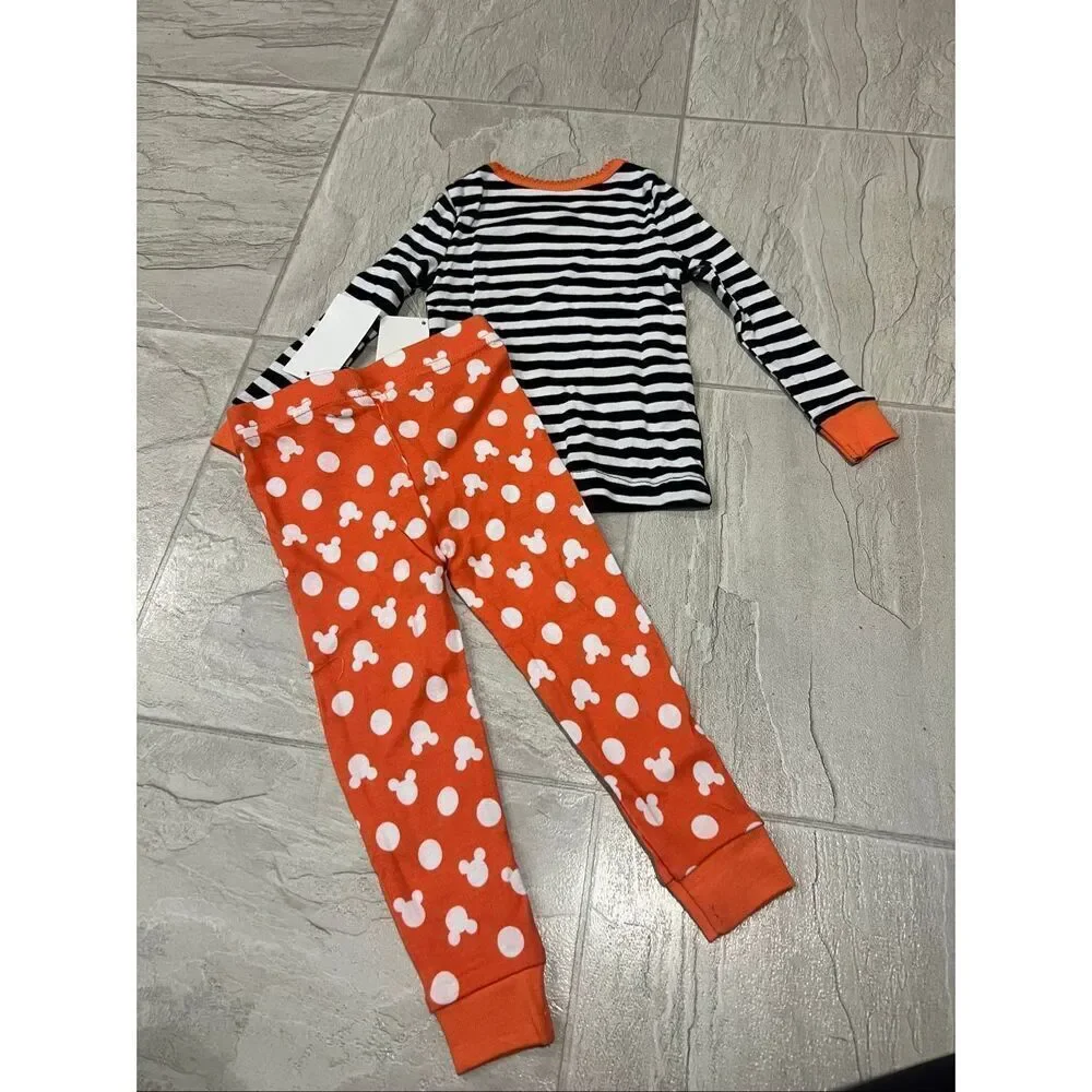 Disney Minnie Mouse Boo Halloween 2pc Jammy Set Girls Size 12 Month NEW